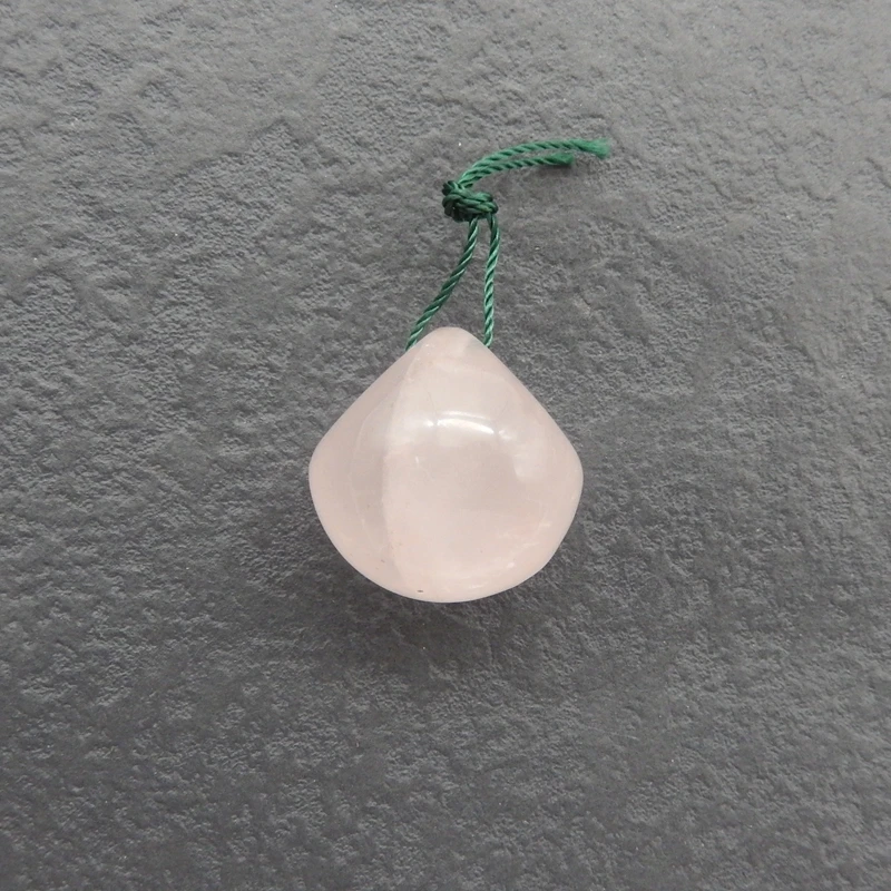 

Женские бусины-подвески из натурального драгоценного камня из розового кварца, стильные серьги из бисера, модные украшения, 22 мм, 14,19 г