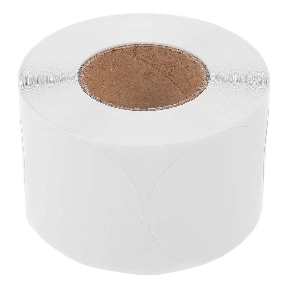500 Pcs Self-adhesive Label Circle Thermal Sticker Labels Dots Blank Canning Sticky