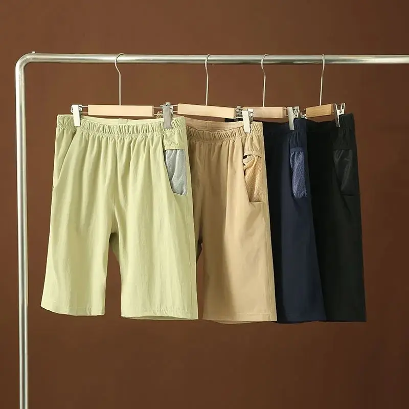 

Heavyweight New Summer Men's Outdoor Casual Spor Breathable Five-Quarter Length orts Straight Leg Fit Daily Wear