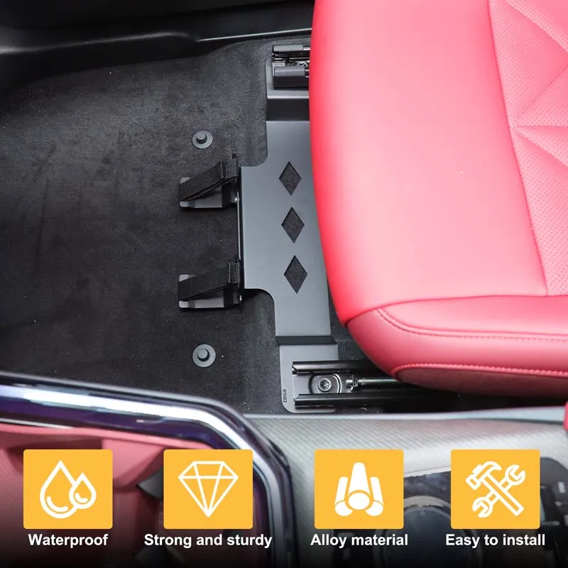 For 2025-2026 BMW X3 G45 Aluminum Alloy Black Car Co-Pilot Seat Under Adjustable Fire Extinguishing Bracket Car Accessories - view 4