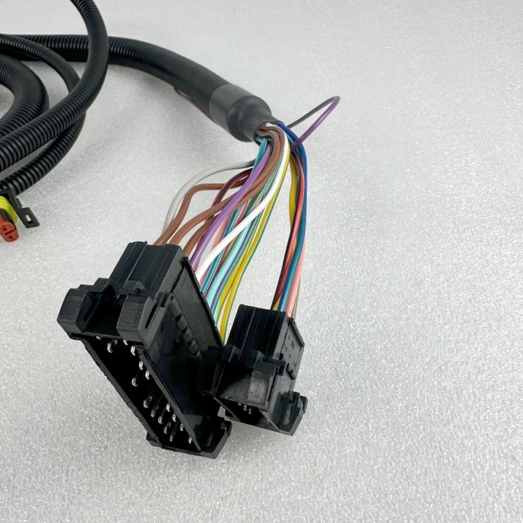 

YAZHOUJIXIE Heavy-Duty Gauge Black Plastic 6 Month Warranty Truck Instrument Wiring Harness For Mining Vehicles Machines Part