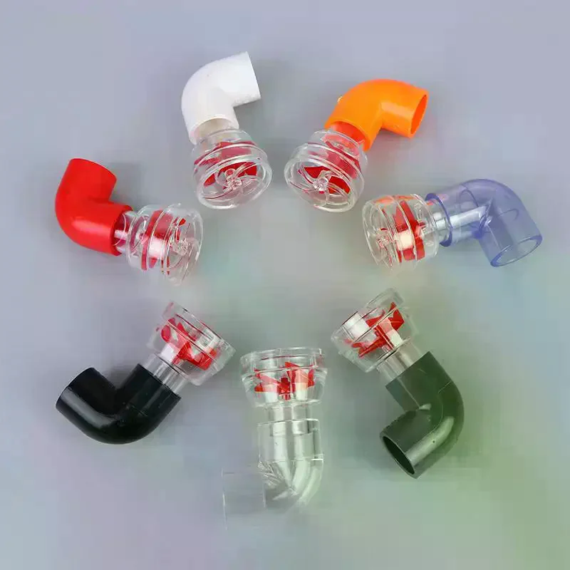 20mm Fish Tank Auto-Rotating 5-Blade Fan Kit Aquarium Wave Maker Rotary Pump Head Tool Fish Tank Outlet Fan Nozzle Filter