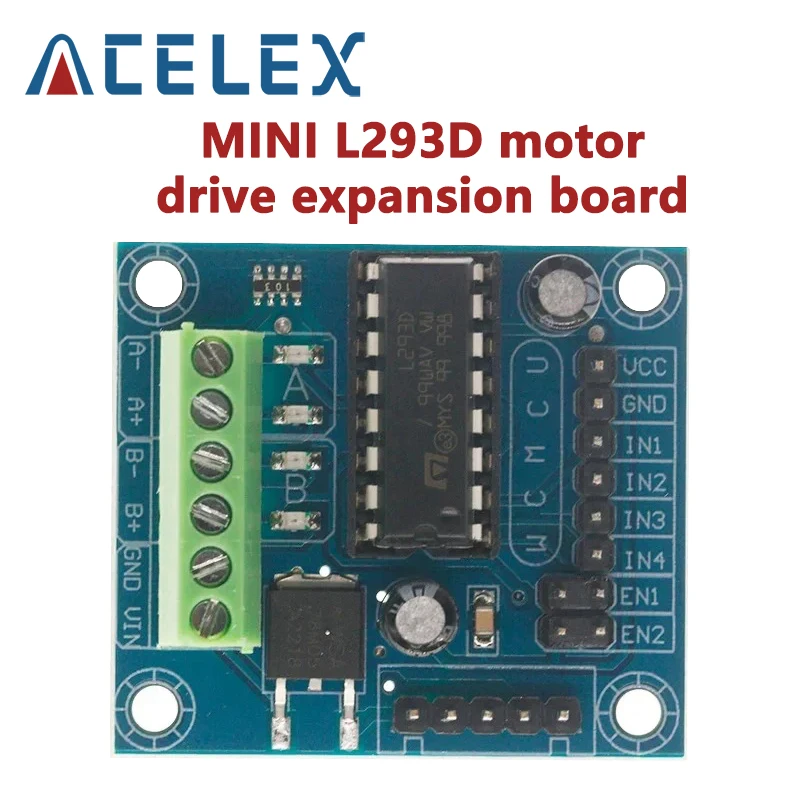 1pcs Mini 4CH 4 Channel Motor Drive Driver Shield L293 L293D Expansion Board Module