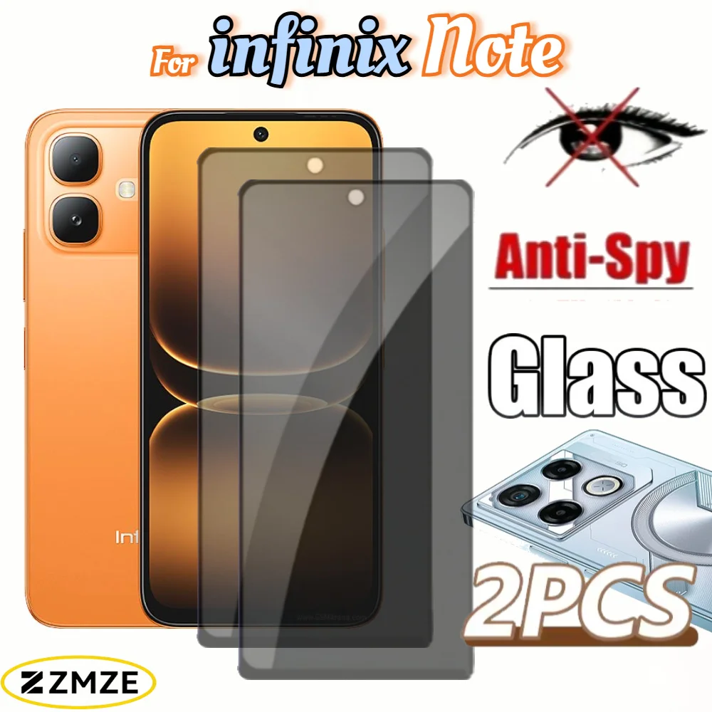 

2 Pack Privacy Tempered Glass Films For infinix 20 10 9 8 7 6 HD 10 8 7 6 Plus Protectivel Films For infinix GT 10 50 30 20 Pro
