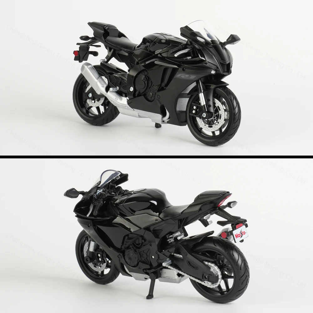 Maisto 1:12 Yamaha 2021 YZF-R1 Black Die Cast Vehicles Collectible Hobbies Motorcycle Model Toys