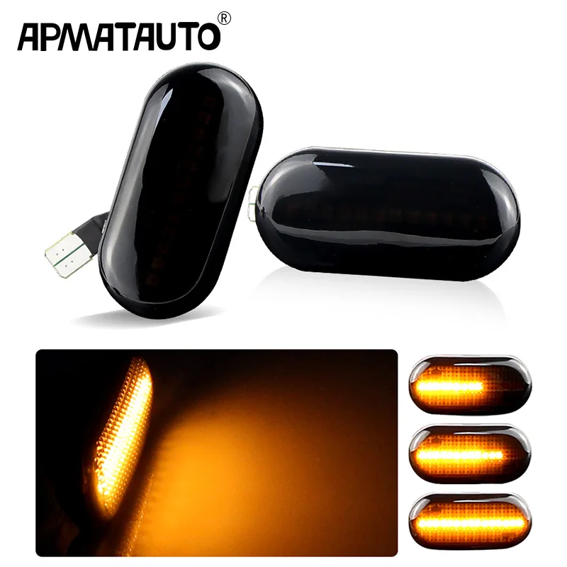 LED Dynamic Turn Signal Light Side Marker CANbus For Dacia Duster Lodgy OEM#:8200257684 for Smart Fortwo 453 OEM#:4539063800