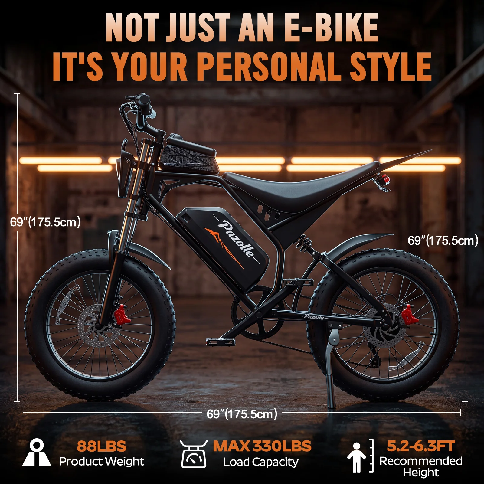 Peak 2000W Electric Dirt Bike for Adults 37MPH 52/25Ah Battery Hydraulic Brake Full Suspension Electric Motorcycle - view 8