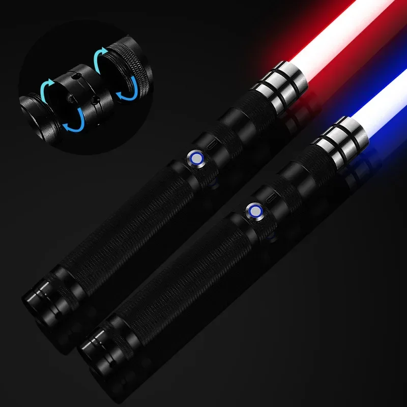 Star Metal Laser Sword with Variable Sound Effects Wars Light Sword 7-Color 2-in-1 Luminous Toy Laser Sword Costume Play