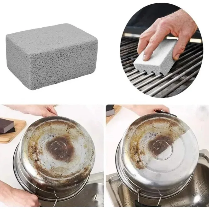 Barbecue Floating Stone Scraper Brush To Remove Dirt From The Barbecue Kitchen Cleaning Stone of Grill Crepe Brick