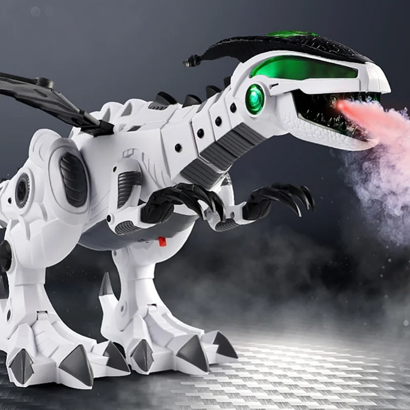 Mist Spraying Robot Dragon Toy Kids Walking Dinosaur Fire Breathing Water Spray With Lights And Sounds