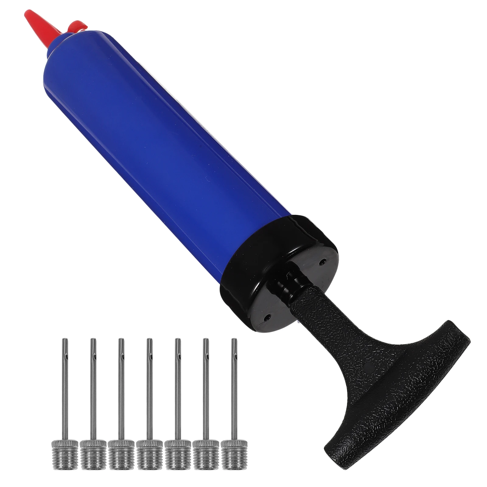 

9pcs 8 Inch Sports Air Pump Inflator Set Gas Needles Air Tube Tip For Basketball Football Portable Hand Pump Blue