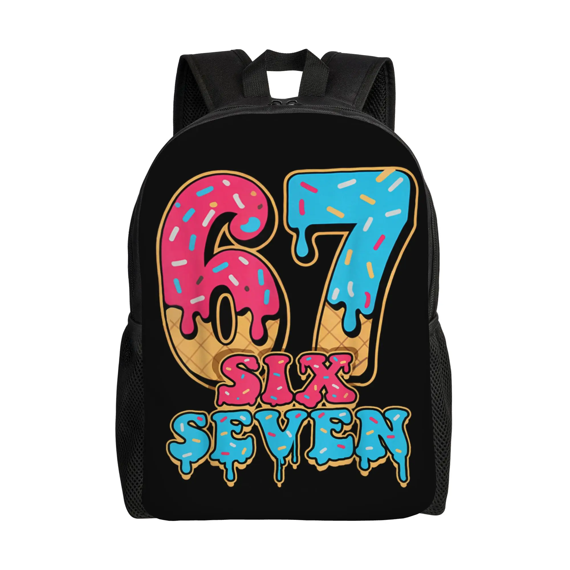 

Модный спортивный рюкзак Six Seven Baseball Drip Number 67 для мужчин и женщин, для школы, бизнеса и колледжа, холщовая сумка-рюкзак