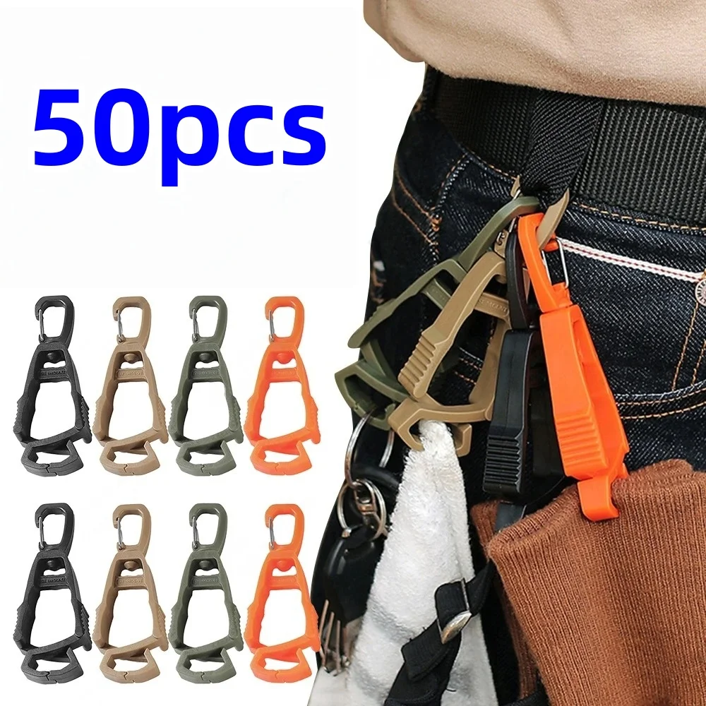 5/10/20/50pcs Outdoor Protective Glove Clip Multi-purpose Safety Work Frame Anti Fall Glove Strap Clip Portable for Outdoor Use