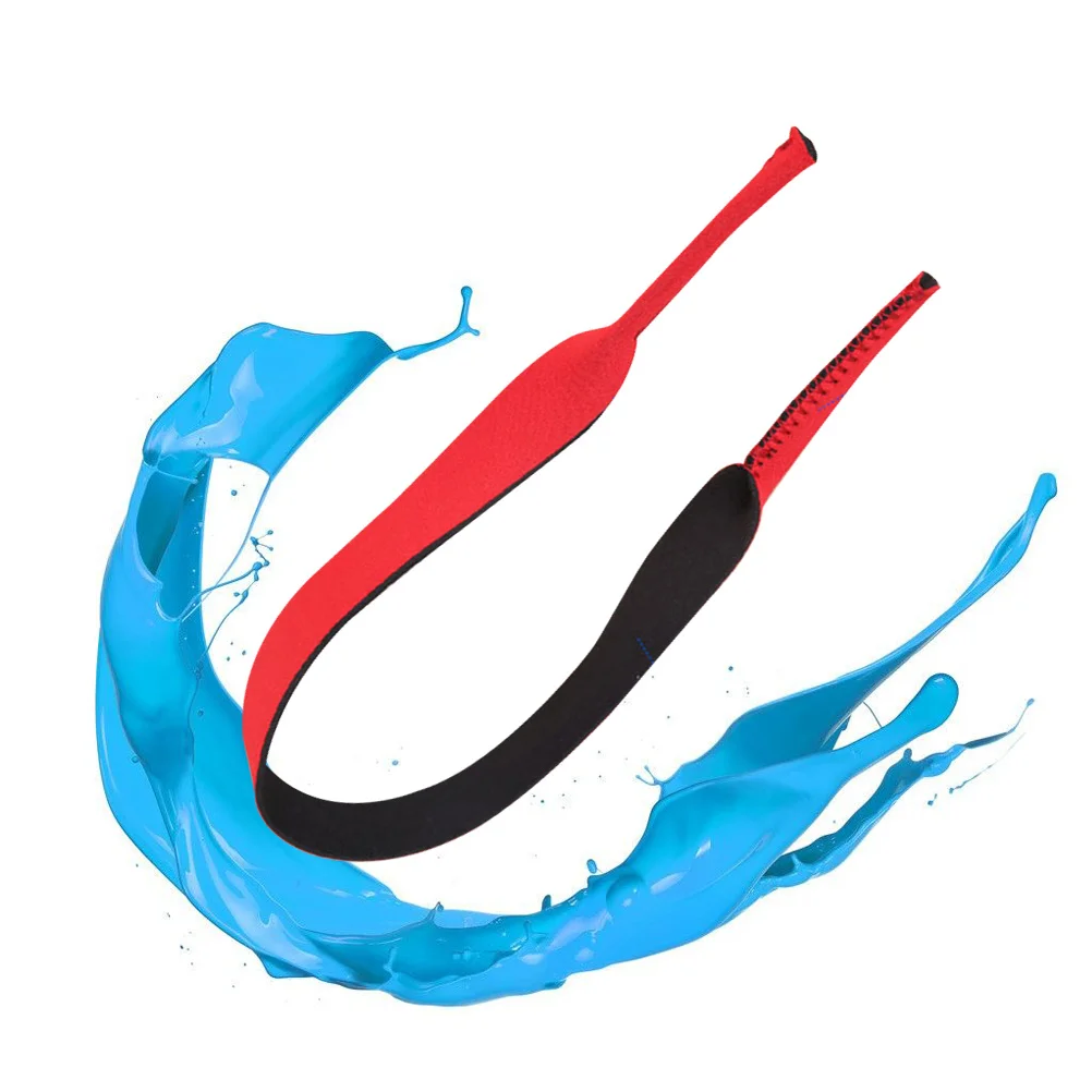 

Swimming Goggle Holder Sunglass Retainer Red Universal Eyeglasses Lanyard Cord Lightweight Neoprene Adjustable Strap Flexible