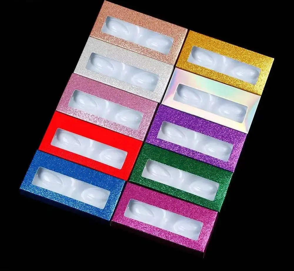 

Wholesale lash boxes packaging with custom logo eyelashes cases bulk wholesale false lashes package box DIY For 8-16mm eyelash