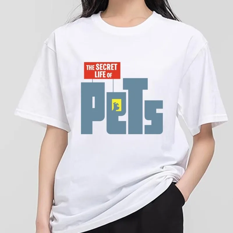 THE S-SECRET L-LIFE OF PETS T Shirt Men Couple Combination Clothes Short Sleeve Collar Fashion T-shirt Women Cotton