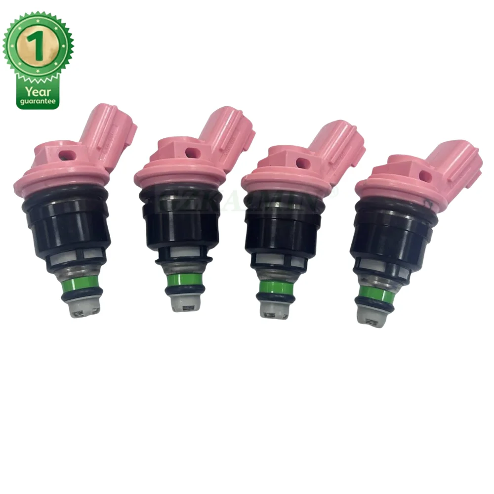 4 Uds boquilla de inyector de combustible 16600-10Y00 16600-53J00 16600-10Y00 16600-96E01 para Nissan SR20DE 2.0L KA24DE 2.4-.