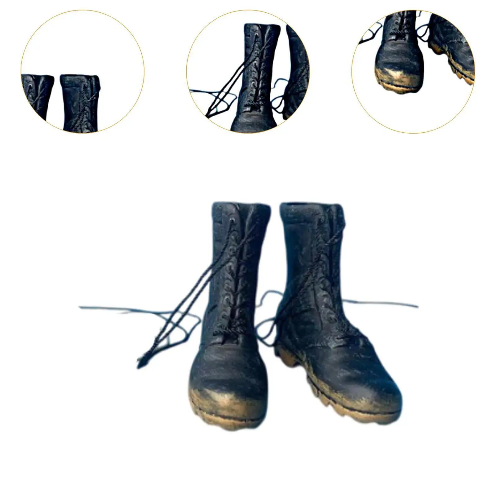 1/6 Scale Short Boot Miniature Figure Costume Stylish Accessories Outfit Work Boots for 12'' Female Dolls Figure Accessory