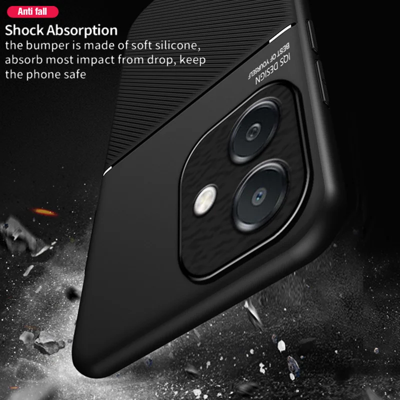 Rugged Protective Cover For OPPO A40 A40M A60 A79 A98 5G A78 A58 Case Built-in Car Magnetic Holder Phone Coque Fundas