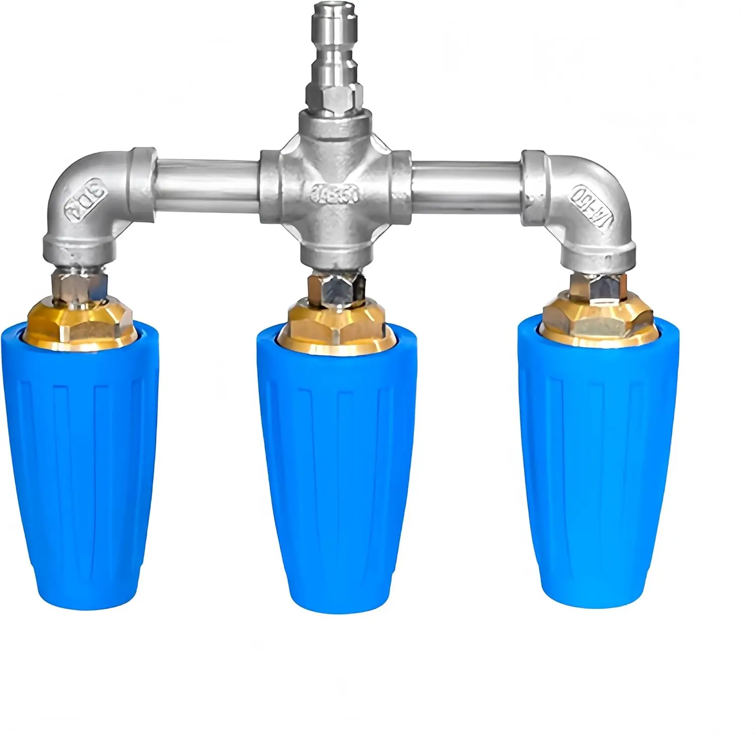 Triple Turbo Nozzle, 4000 PSI 360° Rotating Spray Tip with 1/4' Quick Connector, 3-in-1 Orifice for Pressure Washer