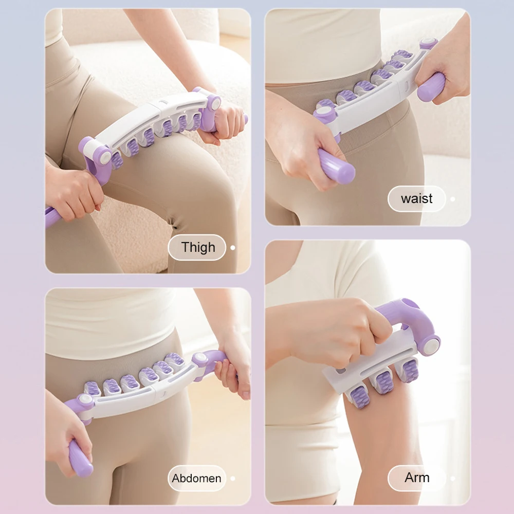 أسطوانة تدليك السيلوليت، أسطوانة العضلات لإزالة السيلوليت، أداة تدليك اللفافة للفخذ والساق - نحت الجسم والأنسجة العميقة