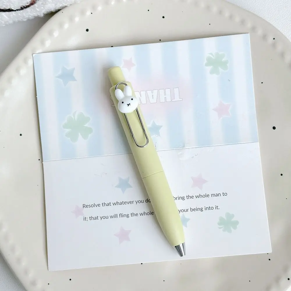 Miffy Mini Chubby Pocket Gelstift, Einziehbarer Schnelltrocknender 0,5mm Neutralstift, Niedlicher Ästhetischer Schülerstift für Prüfungsvorbereitung – Detail 10