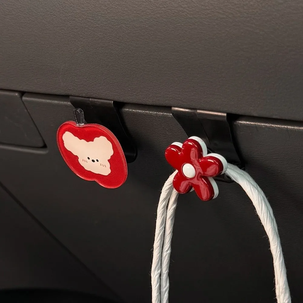 Cartoon Pattern Car Storage Hook Hidden Large Load-Bearing Glove Box Hanger Universal Car Organizer Clips