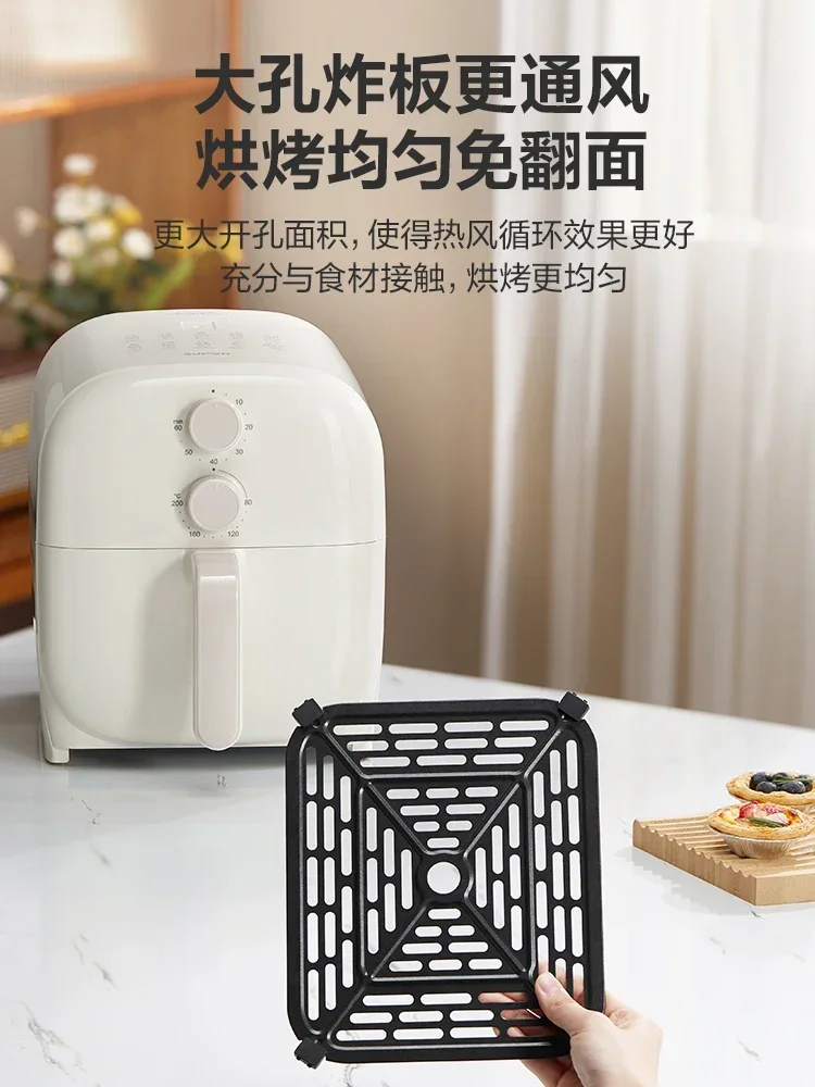 220V Oil-free Electric Fryer for Home Use, 5L Large Capacity Air Fryer with Multi-functional Oven and Extended Fry Basket