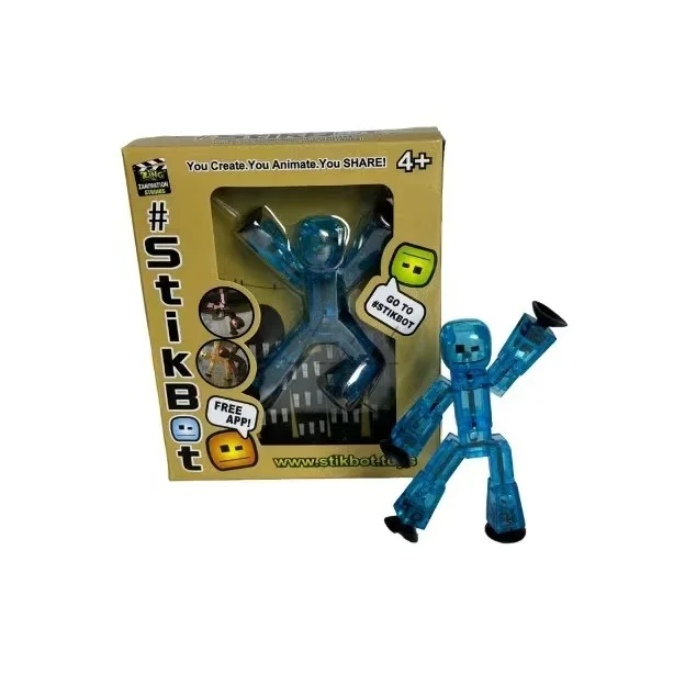 DIY Creat Animation Film Sticky Robot Sucker Suction Cup Funny Deformable Stick Bot Action Figure