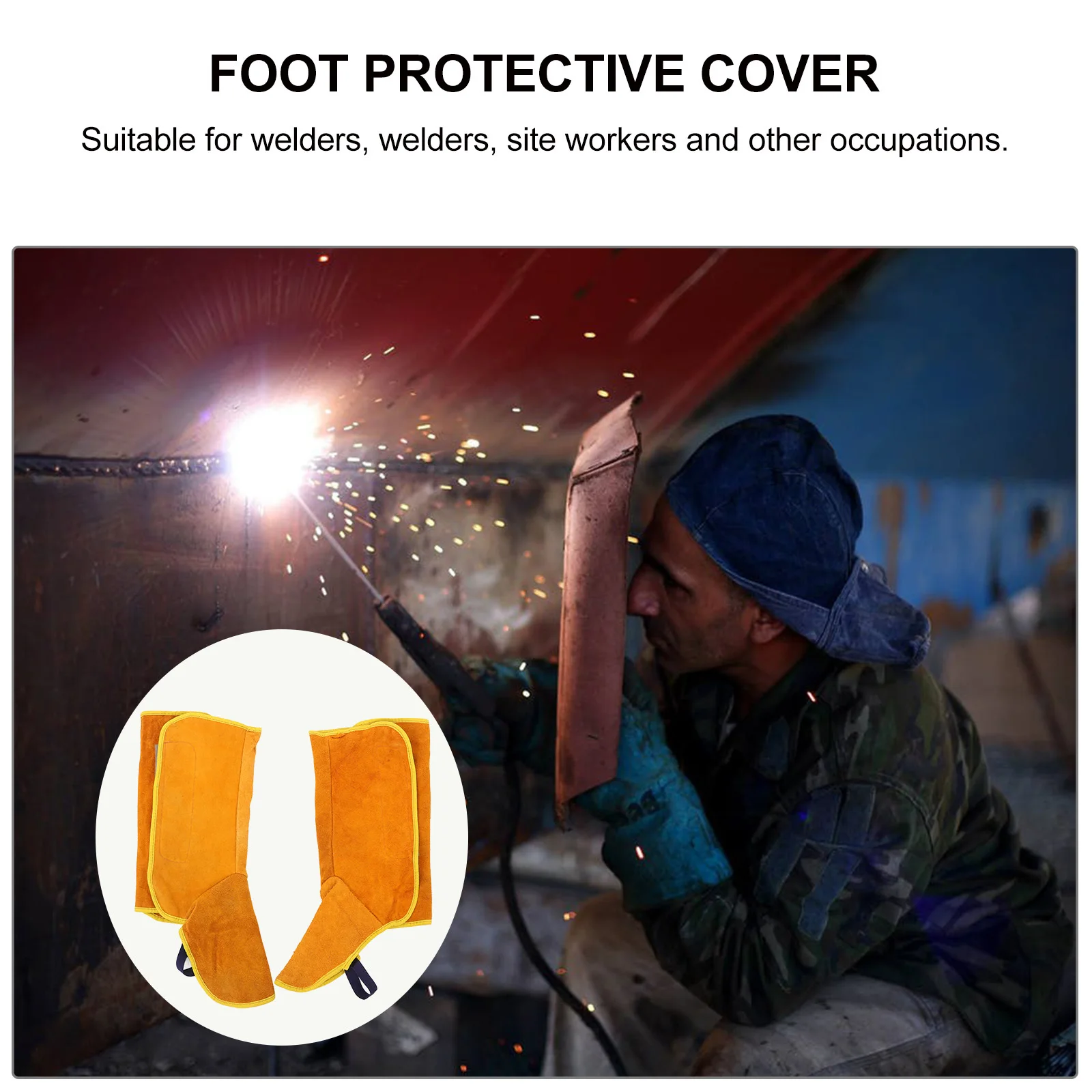 1 Para Ognioodpornych Nakładek na Buty Spawalnicze Mocne Wykonanie Wysoka Wydajność Sprzęt Ochronny dla Dorosłych Spawaczy Buty Spawalnicze