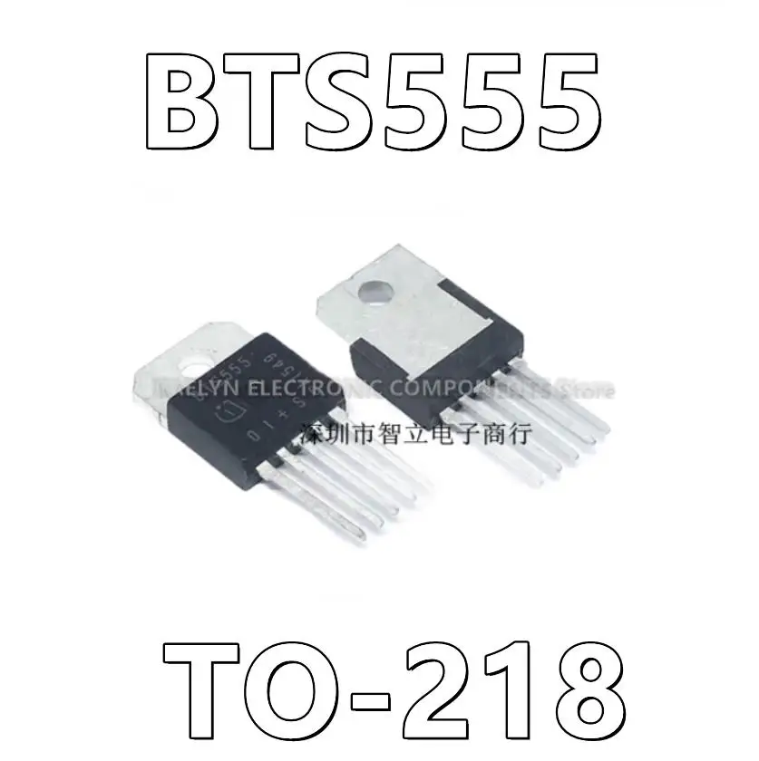 

5pcs/lot BTS555 Power Switch/Driver 1:1 N-Channel 128A TO-218AB/5