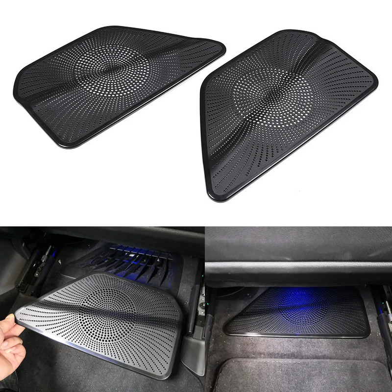 2pcs For BMW 5 Series G30 G31 G38 2018-2020 Interior Under Seat Intake Opening Air Condition Outlet Dust Protective Cover Trim