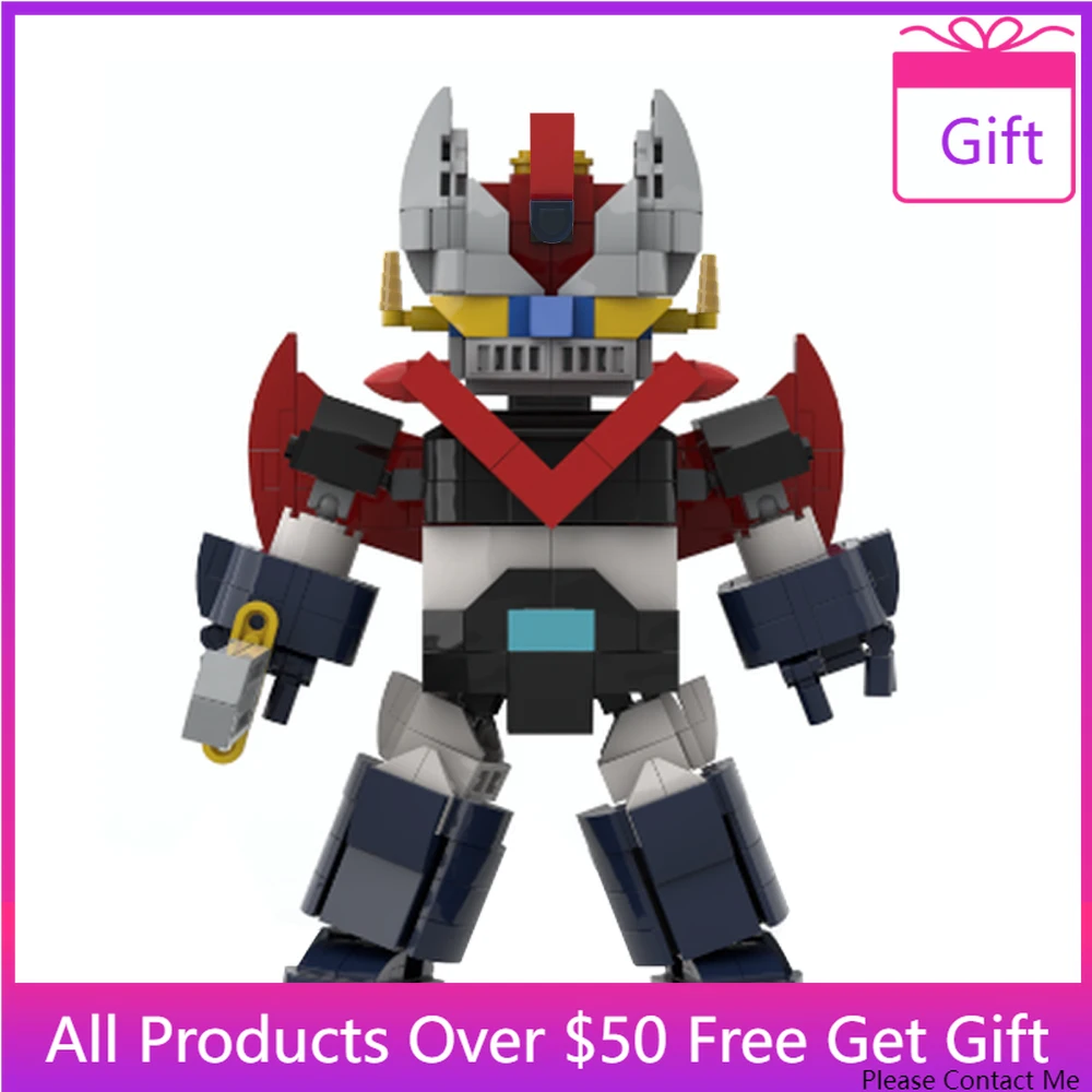 Mazinger Z SD Great God of War Goldrake Robot Building Blocks MOC-65318 High-Tech Mechanic Battle Model Bricks Toys For BOY Gift