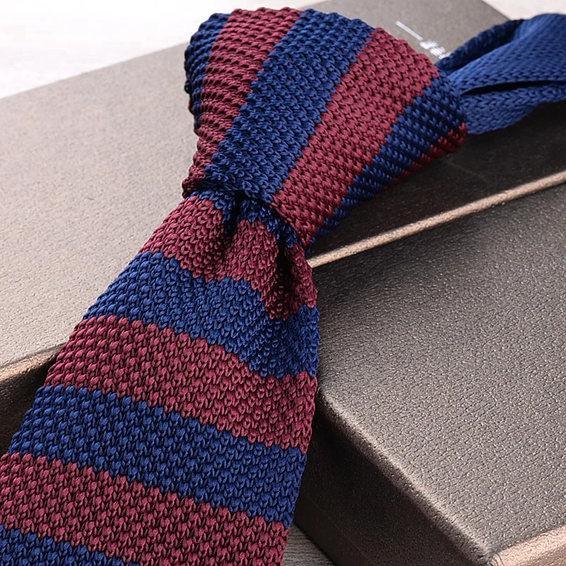 Knitted Handmade 6CM Ties Versatile Leisure British Men's Tie Fit Best Man Wedding Banquet Party Neckties Boyfriend's Gift