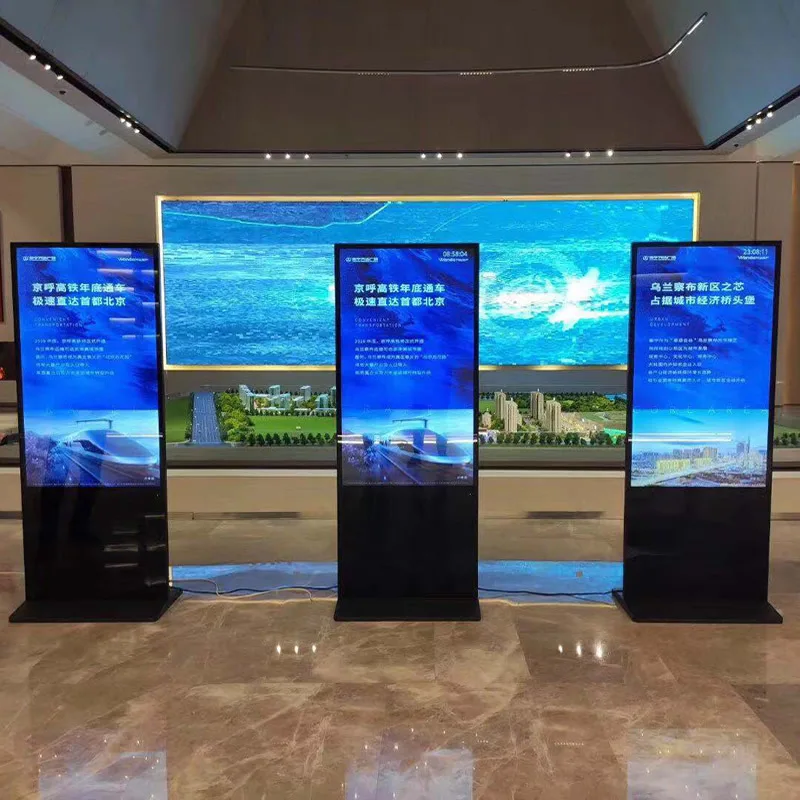55 Inch Advertising Led Display Panels LCD Monitors Indoor Advertising Digital Display Screens
