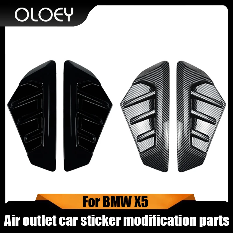 

Unique Car Side Wing Air Flow Intake Cover Side Fender Trim Spoilers For BMW X5 G05 LCI M Sport 2023+ Carbon Fiber