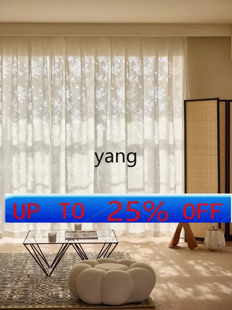 lmm  Luxury French Curtains for Bedroom and Living Room, Light-Filtering and Privacy-Protecting Sheer Curtains