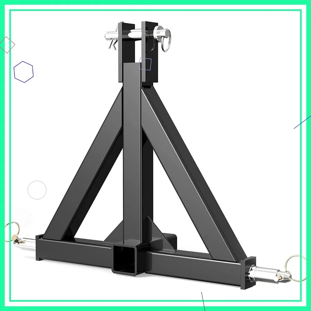 

3-точечный сцеп для прицепа с 2-дюймовым приемником для тракторов категории 1, прочная стальная конструкция для сверхмощного буксировки