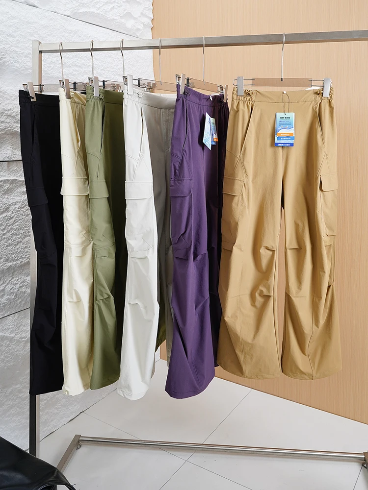 Outdoor Mountain Series UPF40 Sun Protection High Tech Fabric Men's And Women's Straight Leg Versatile Workwear Wide Leg Casu...