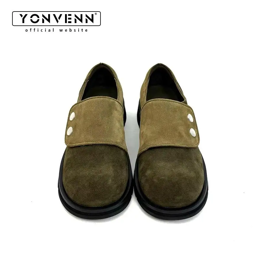 New color blocked Velcro round toe derby shoes for men featuring anti suede leather sleeves and breathable summer loafers