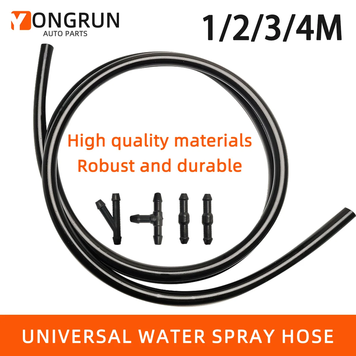 

Universal Car Windshield Cleaning Hose With T Y Straight Head Water Spray Hose Fluid Pipe Joint Car Parts 1m 2m 3m 4m