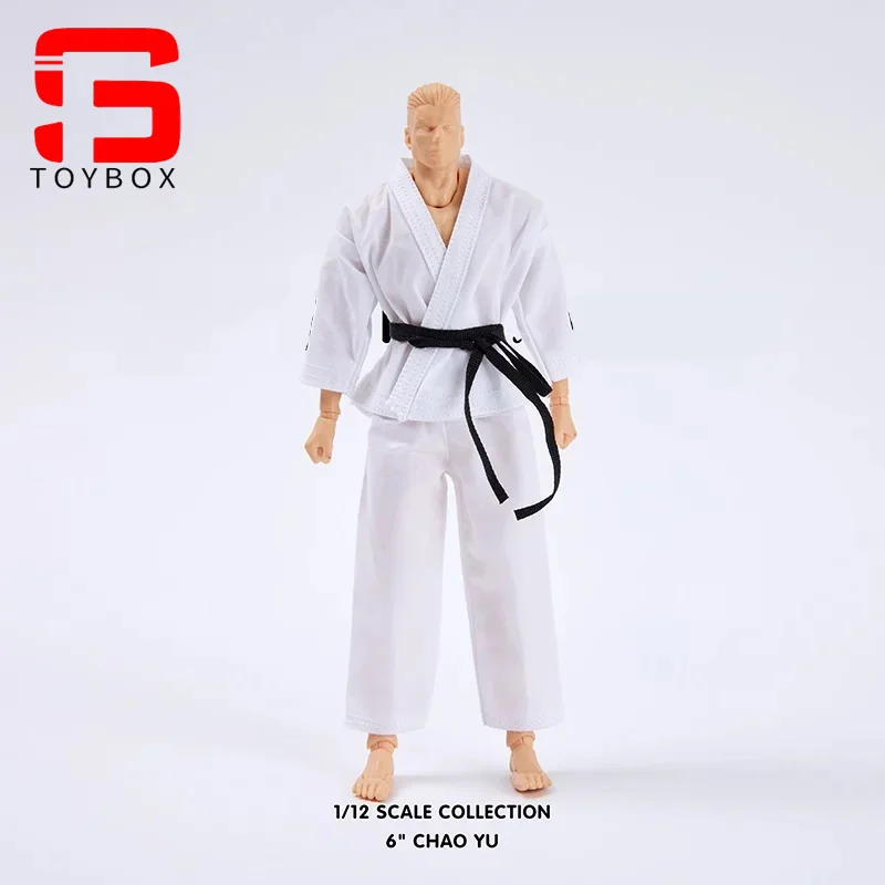 Maßstab 1:12 Taekwondo Uniform Kampfsport Anzug Kleidung Modell für 6'' Romankey Männliche Soldat Action Figur Körper Puppen