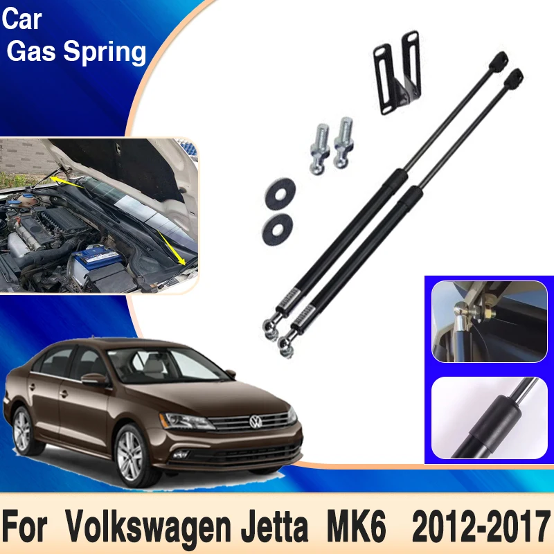 

For Volkswagen VW Jetta MK6 Accessories 2012~2017 Car front hood Engine cover supporting Strut spring shock Bars Car Accessories