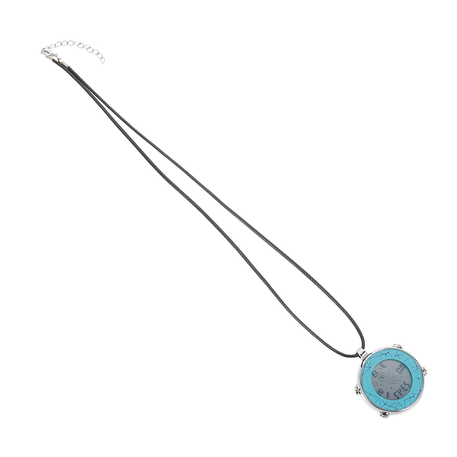 Multifunctional Electronic Hanging Pocket Watch Digital Alarm Clock Pendant Necklace Metal Keychain Carabiner Mini for Students