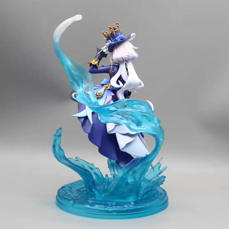 24cm Genshin Impact Figure Furina Water God Yoimiya Standing Posture Pvc Model Statue Ornaments Craft Toy Gift Holiday Gifts