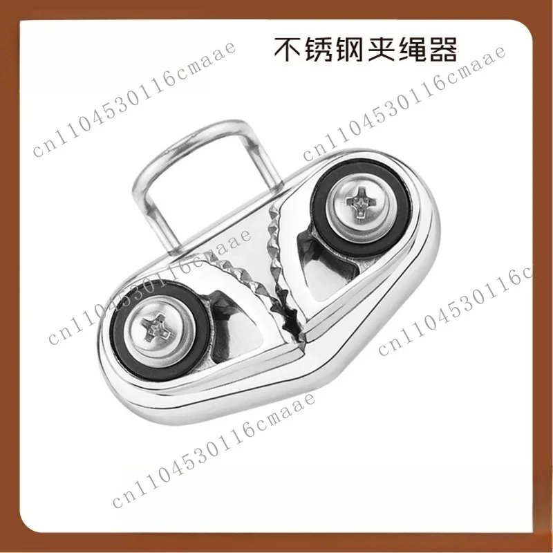 316 Stainless Steel Pulley Rope Clamp 68*35 Pilates Machine String Jammer for Marine and Yacht Hardware Accessories