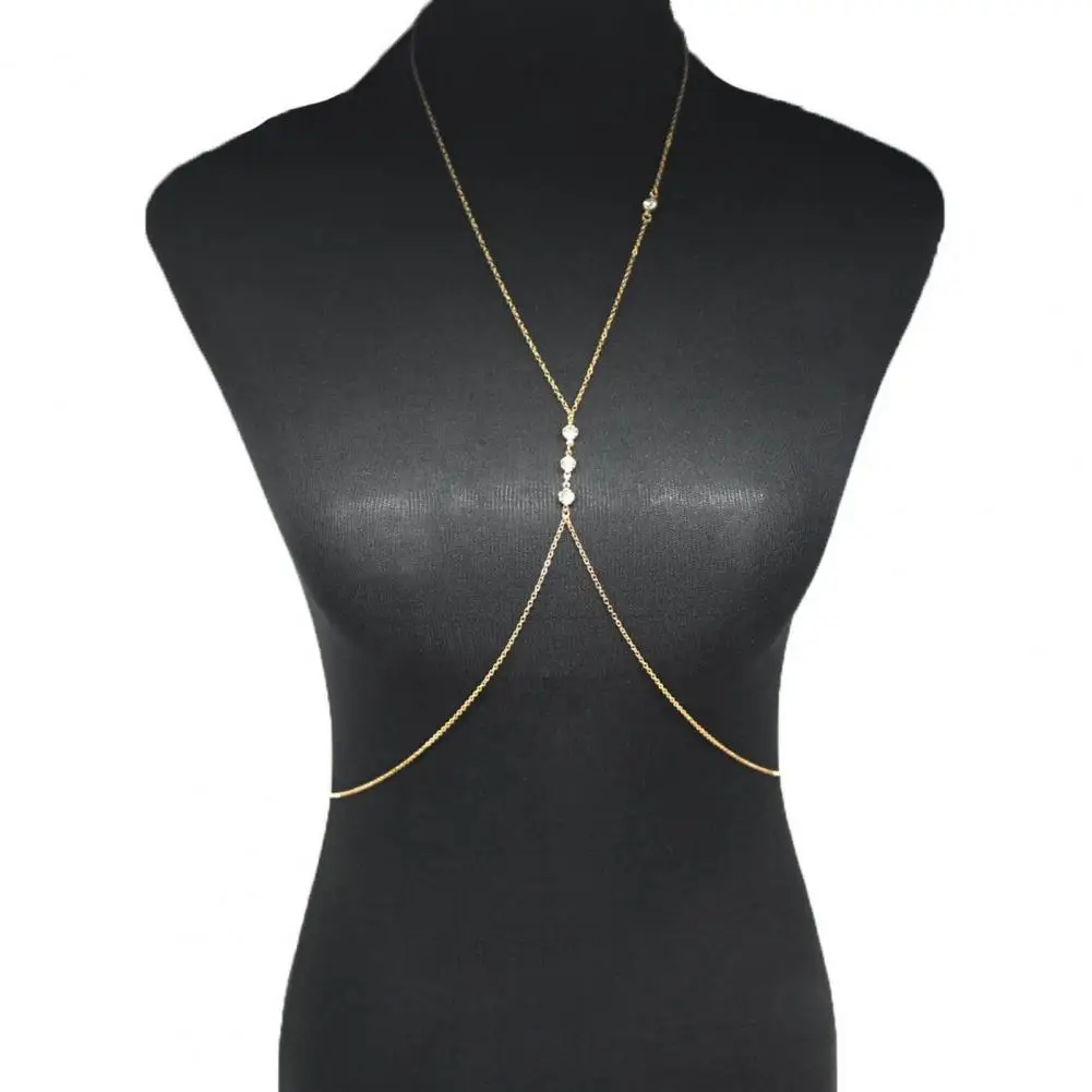 Aantrekkelijke Body Chain Lichtgewicht Bikini Buikketting Verstelbare Dame Cross Bikini Buikketting Body Sieraden Dress Up