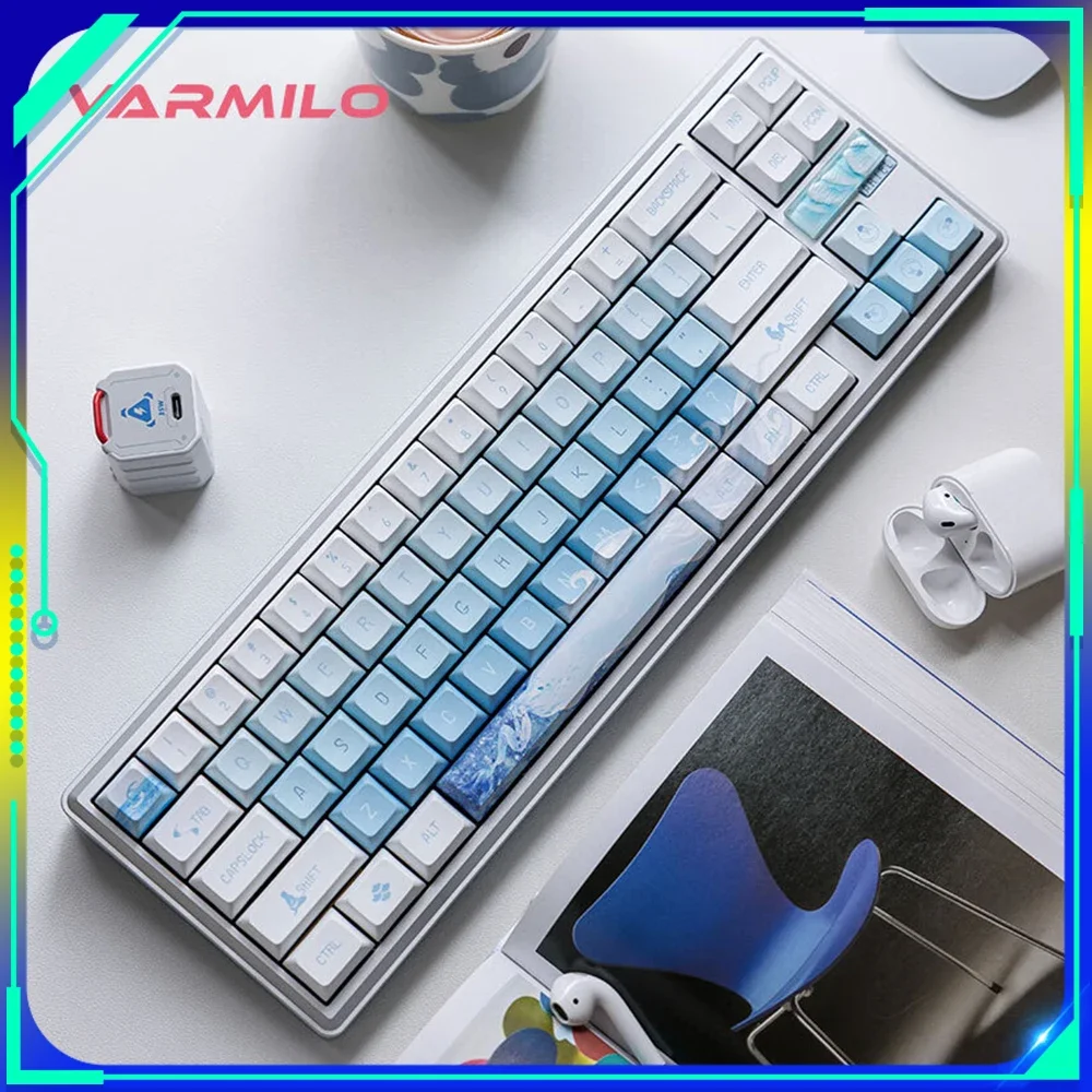 

Varmilo Sword68 Vtp68 Mechanical Keyboard Tri Mode Bluetooth Wireless Cnc Metal Gaming Keyboard Accessory For Computer Pc Gifts