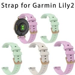 14mm Smart Watch Strap For Garmin Lily 2 Watchband Bracelet Women Soft Silicone Sport Wristband Garmin Lily 2 Watch Accessories