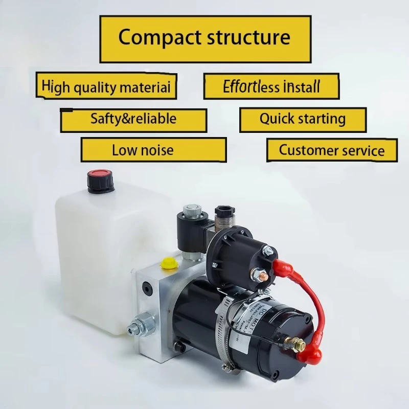 12v 24v 0.8kw Hydraulic Pump Motor Electric Pallet Truck Power Pack Units Double Acting Hydraulic Pump Power Unit